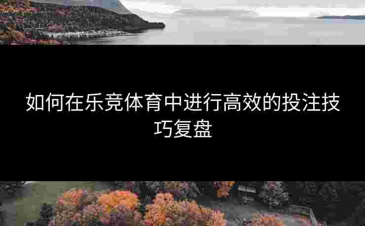 如何在乐竞体育中进行高效的投注技巧复盘